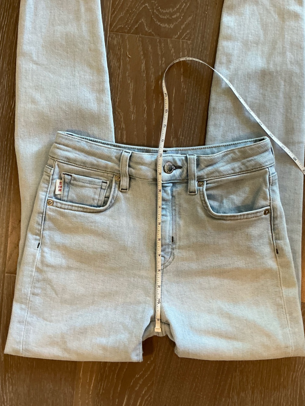 Superdry Light Blue Skinny High-Rise Ripped Knee Jeans Size 27 - Picture 11 of 14